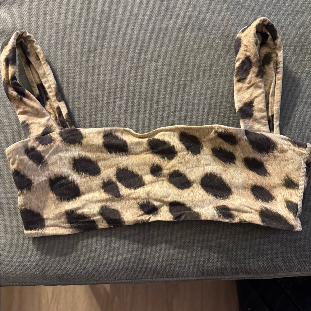WeWoreWhat Cheetah Sports Bra